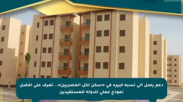 دعم يصل إلى نسبة كبيرة في «سكن لكل المصريين».. تعرف على أفضل نموذج عملي للدولة للمستفيدين